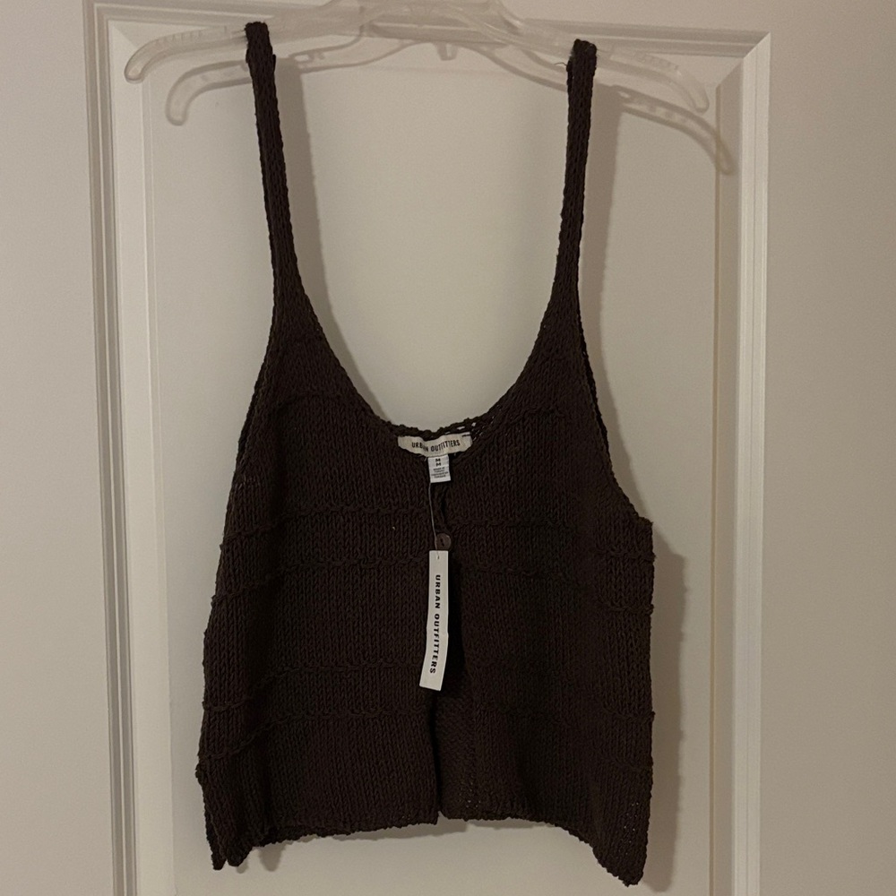 NWT Urban Outfitters Brown Knit Tank